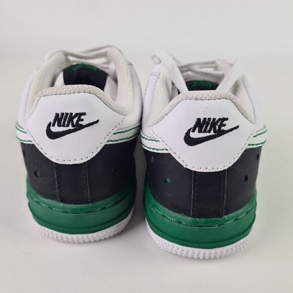 Nike AIR FORCE 1 PS Little Kids White Black Shoes Sneakers SZ 12.5 - Picture 6 of 8